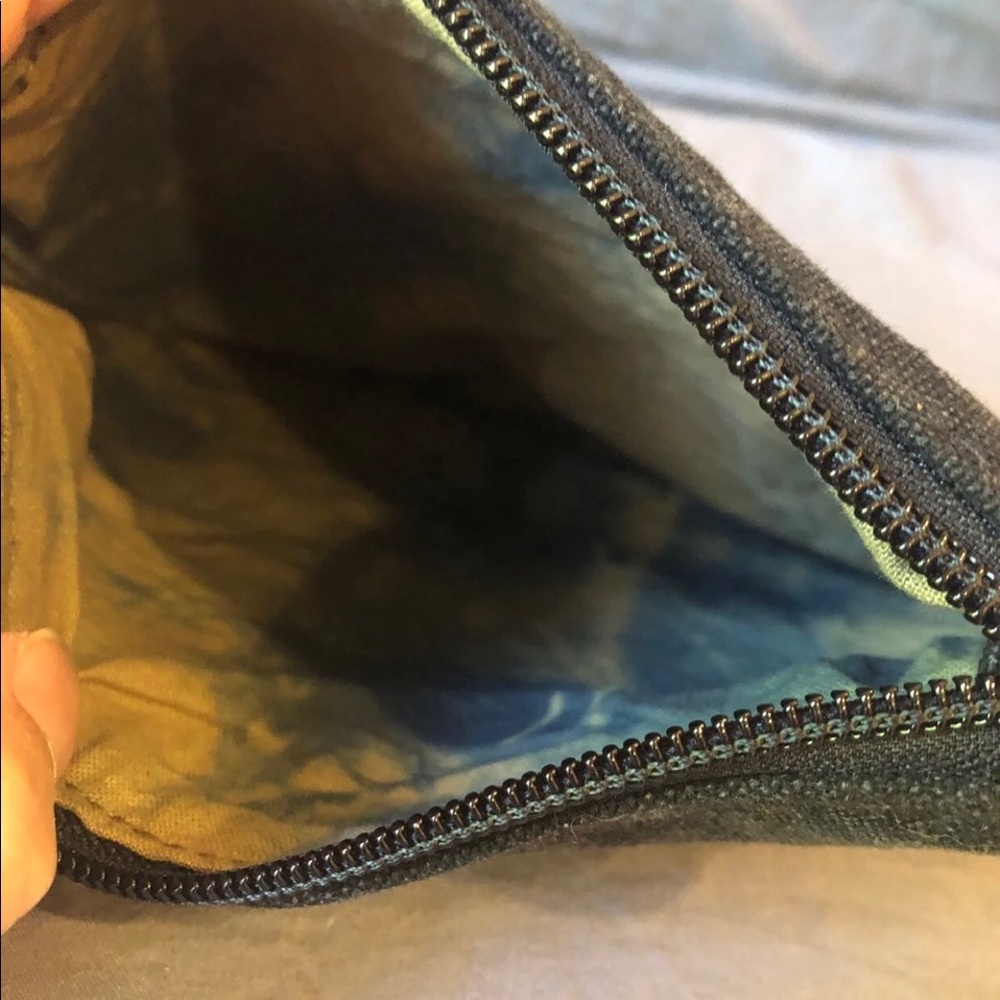 Free people canvas tie dye distressed pouch
